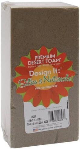 FloraCraft Floral Desert DryFōM Brick 2.8 Inch x 3.8 Inch x 7.8 Inch Brown in Kuwait