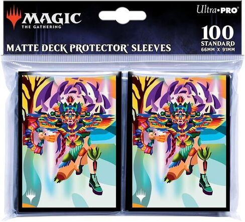 Ultra Pro - الكهوف المفقودة من Ixalan 100ct Deck Protector® الأكمام Huatli، شاعر الوحدة من أجل السحر: التجمع، حماية بطاقات MTG من الجرجر والخدوش، واقي أكمام البطاقة ذو الحجم القياسي in Kuwait