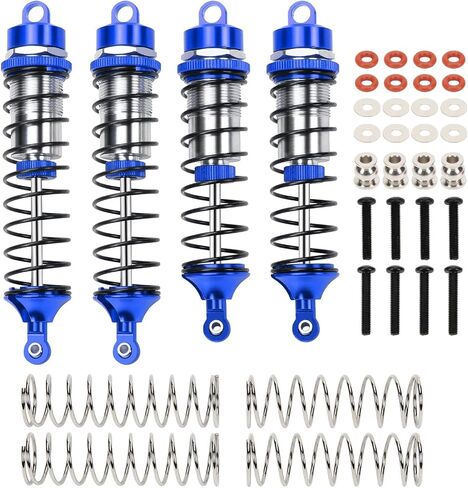 Rcawd 4Pcs Full Metal Big Bore Shocks Compatible With Arrma 3s Blx Upgrade Parts Shocks Absorber Damper Arrma Big Rock Arrma Typhon Arrma Vorteks Arrma Senton Arrma Granite Blue Parts in Kuwait