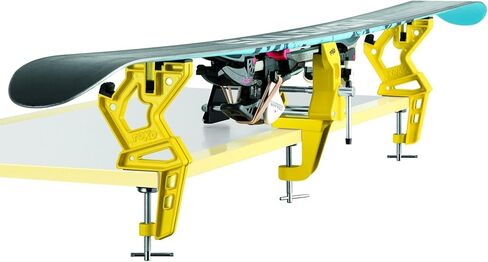 Toko Freeride Ski Vise Grip for Tuning and Waxing - Secure No Slip Grip and Holding Position for Freestyle and Jumping Ski Edge Preparation - 3 Piece Set in Kuwait