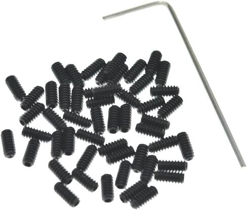 Dopro 100-Pack US #4-40 x 5/16 Stainless Steel Guitar Bridge Saddle Height Adjustment Screws for FD Strat/Tele in Kuwait