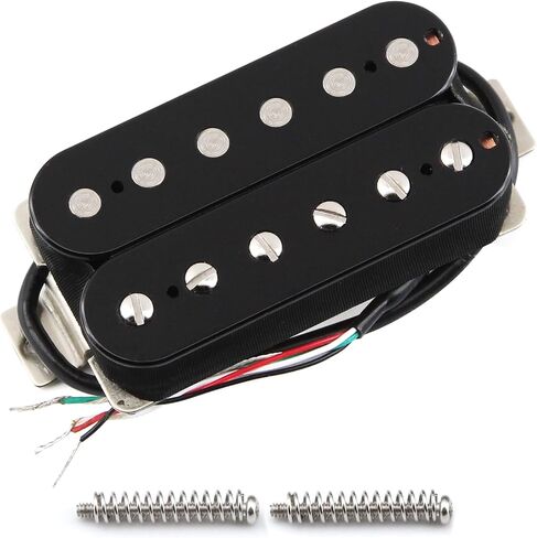 FLEOR Alnico 2 Humbucker Pickup 7-8K Electric Guitar Pickup Neck Humbucker, Black in Kuwait