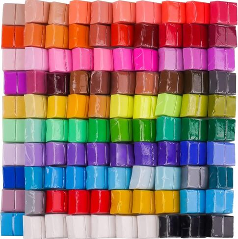 Tomorotec 100PCS Polymer Clay Value Pack 82 Colors in Bulk in Kuwait