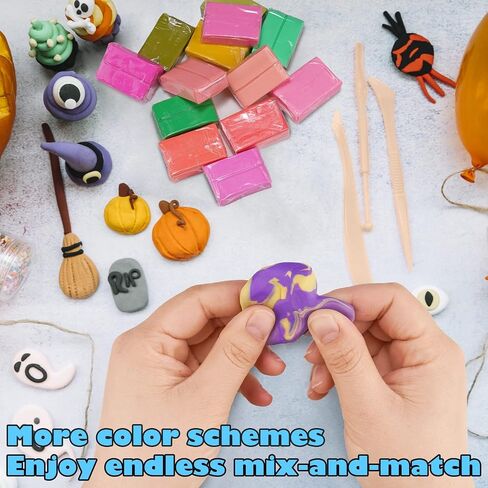 Tomorotec 100PCS Polymer Clay Value Pack 82 Colors in Bulk in Kuwait