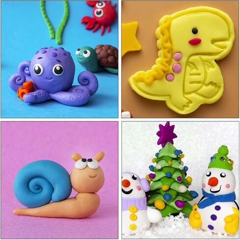 Tomorotec 100PCS Polymer Clay Value Pack 82 Colors in Bulk in Kuwait