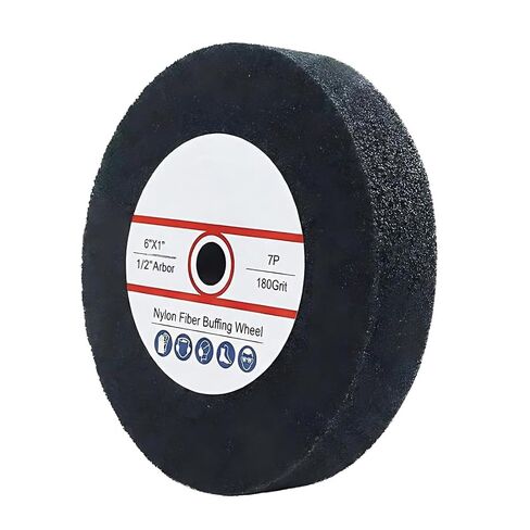 Luo ke 6'' Buffing Wheel, 1/2'' Arbor Hole Abrasive Buffing Polishing Wheels for Bench Grinder - Soft Felt Buffing Wheel in Kuwait