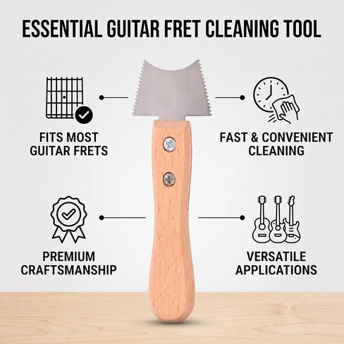 Eujgoov Guitar Slot Saw Blade Guitar Frets Scraper Wood Chip Cleaning Tool Musical Instruments Accessories(M02835) in Kuwait