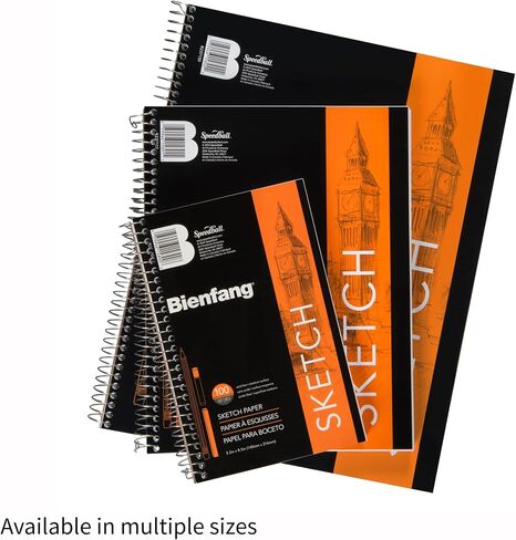 Bienfang Sketch Pad 8.5" x 11" 50lb, 81 GSM, 100 Sheets (2-Pack) - Wire Bound Art Sketch Book Drawing Notebook in Kuwait