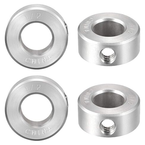 uxcell Drill Stop 3/8" I.D. Stainless Steel for Set Screws Chuck Woodworking Drill Bits Depth Holder 4Pcs in Kuwait