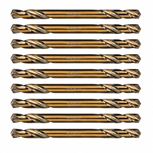 HSS Cobalt Drill Bit Double End 1/8 in. Stubby Body Drill Steel Metal Iron-10Pcs in Kuwait
