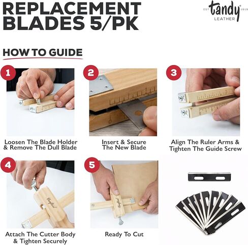 Tandy Leather Replacement Blades 5/pk 3081-00 in Kuwait