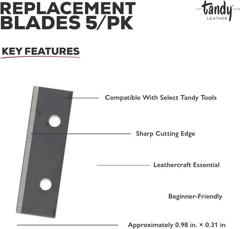 Tandy Leather Replacement Blades 5/pk 3081-00 in Kuwait
