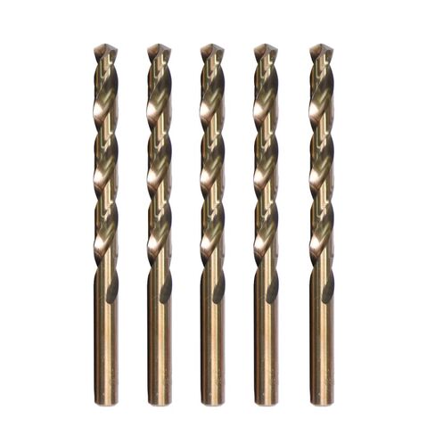 5/32" Cobalt Drill Bits(10PCS), M35 High Speed Steel Jobber Length Twist Drill Bit Set for Hardened Metal, Stainless Steel, Cast Iron, Plastic and Wood in Kuwait