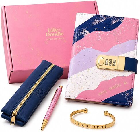 Life is a Doodle Diary for Girls Ages 8-12 - Gratitude Kids Journal for Self-Expression– Notebook Journal for Writing - Your Diary with Lock will Unleash Your Imagination and Set Your Spirit Free in Kuwait