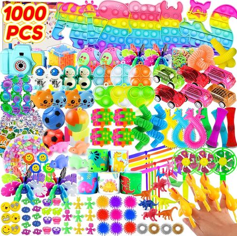 BicMan 150Pcs Party Favors for Kids 3-5 4-8, Fidget Toys Pack, Goodie Bag Stuffers, Carnival Prizes, Treasure Box, Filler Stuffers Toys for Classroom in Kuwait