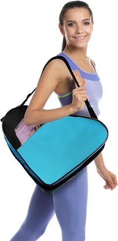 TOPZEA 2 Pack Roller Skate Bags, Oxford Cloth Ice Skates Storage Bag with Adjustable Shoulder Strap, Figure Skating Shoes Carry Bags Roller Blade Container, Roller Skate Accessories for Women Men Kids in Kuwait