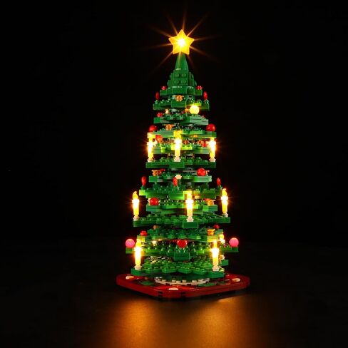 BRIKSMAX Led Lighting Kit for Christmas Tree - Compatible with Lego 40338 Building Blocks Model- Not Include The Lego Set in Kuwait