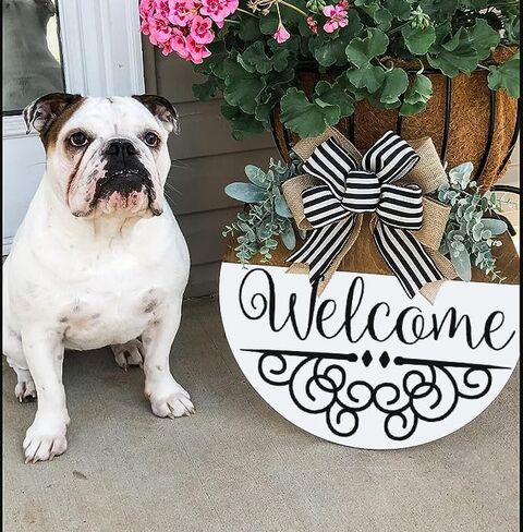 12inch x 12inch Welcome Welcome-ish Sunflower Reusable Silk Screen Stencils, Self-Adhesive Silkscreen Printing Stencil for Home Decor,Paint on Wood Frame/Fabric/Wall/Cup/Plate/Glass/Paper/Door Hanger in Kuwait