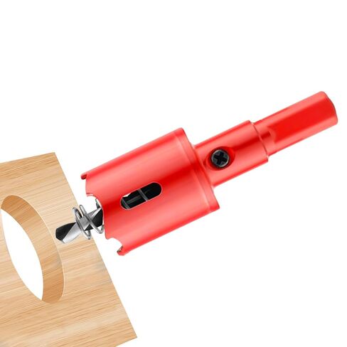 1.18"/30mm Hole Saw Cutter HSS Bi-Metal Hole Saw Drill Bit for Wood Plastic Aluminum, Electric Drill Tool for Drilling Wood Boards, Soft Metal Sheet, Drywall and Plastic (1.18 Inch) in Kuwait
