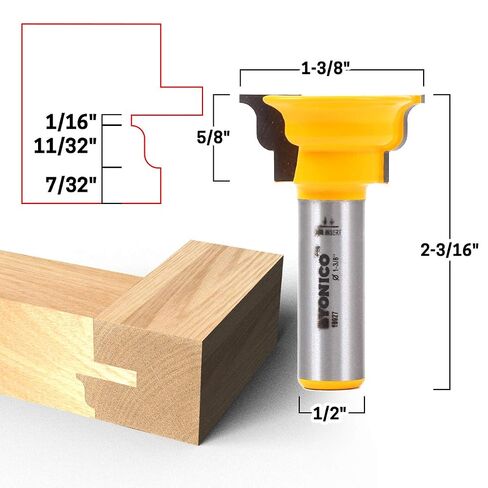 YONICO Router Bits Window Sash Set 2 Bit Ogee 1/2-Inch Shank 18227 in Kuwait