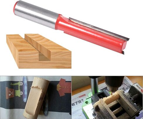 KATUR Long Straight Router Bit, Flush Trim Pattern Router Bit with 1/2 Inch Shank, Woodworking Milling Cutter (1/2" Shank, 1/2" Width, 3" Depth) in Kuwait