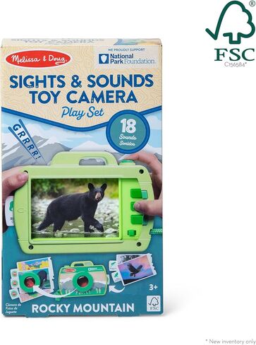 Melissa & Doug Rocky Mountain National Park Sights and Sounds Wooden Toy Camera Play Set - FSC Certified in Kuwait