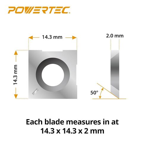 شفرات تخطيط POWERTEC مقاس 12 بوصة لجهاز Harbour Freight Central Machinery Surface Planer 95082، مجموعة من 2 in Kuwait