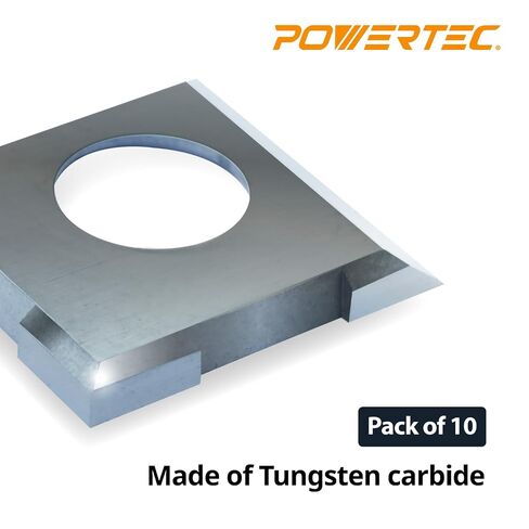 شفرات تخطيط POWERTEC مقاس 12 بوصة لجهاز Harbour Freight Central Machinery Surface Planer 95082، مجموعة من 2 in Kuwait