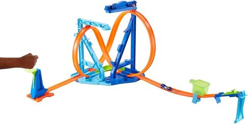 Hot Wheels Toy Car Track Set, Infinity Loop Kit Playset with 1:64 Scale Car, 2 Ways to Play, Stunt & Jumps in Kuwait