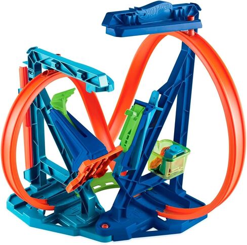 Hot Wheels Toy Car Track Set, Infinity Loop Kit Playset with 1:64 Scale Car, 2 Ways to Play, Stunt & Jumps in Kuwait