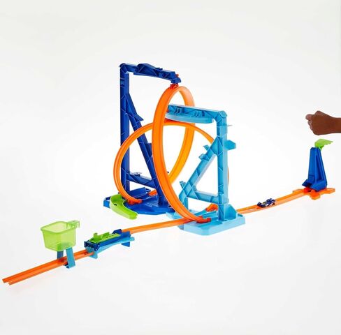 Hot Wheels Toy Car Track Set, Infinity Loop Kit Playset with 1:64 Scale Car, 2 Ways to Play, Stunt & Jumps in Kuwait