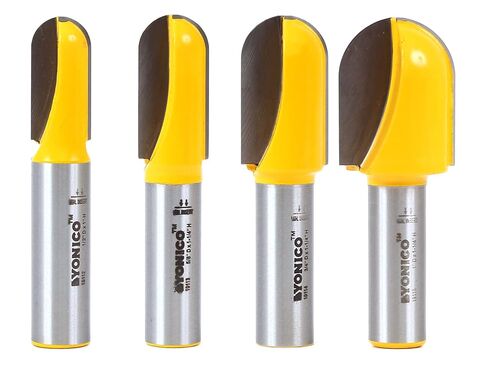YONICO Round Nose Core Box Router Bit Set 3 Bit 1/4-Inch Shank 14360q in Kuwait