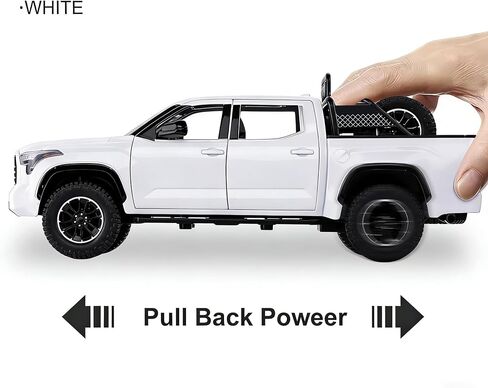 SASBSC Tundra Truck Toys for 3 4 5 6 7 Year Old Boys Off-Road Pickup Toy Trucks for Boys Age 3-5 Diecast Metal Trucks with Light and Sound Pull Back Toy Cars Birthday Gift for Kids Green in Kuwait