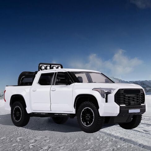 SASBSC Tundra Truck Toys for 3 4 5 6 7 Year Old Boys Off-Road Pickup Toy Trucks for Boys Age 3-5 Diecast Metal Trucks with Light and Sound Pull Back Toy Cars Birthday Gift for Kids Green in Kuwait