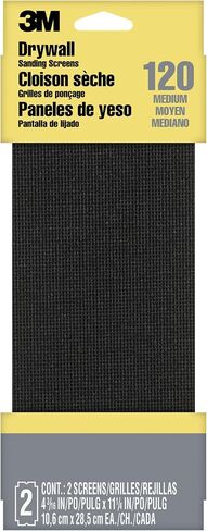 3M Pro-Pak Drywall Sanding Paper, 25 Sheets, 120 Grit, 4.2 in x 11.25 in | Pre-Cut Sheet, Fit Most Drywall Sanding Tools, Heavy-Duty Paper Backing, Resist Tearing (99430) in Kuwait