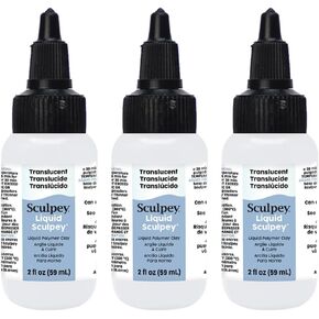 Polyform Liquid Sculpey Liquid Polymer Oven-Bake Clay, Clear, 2 oz. bottle, Great for jewelry, holiday, DIY, mixed media, window clings, home décor and more! Great for beginners to artists! in Kuwait