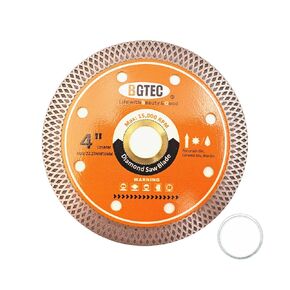 Super-Thin Diamond Tile Blade with Mesh Rim,BGTEC 2pcs 4.5 Inch/115MM x Arbor 7/8"Angle Grinder Cutting Disc for Dry or Wet Cutting Ceramic Marble Granite in Kuwait