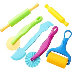 MAGIKON Colorful Dough Tools Kit for Children,6 Pieces, Multi-Functional, Fit for Little Hands in Kuwait