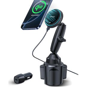 APPS2Car Phone Mount for Car Cup Holder Upgraded Version Adjustable Long Arm Solid Truck Cupholder Phone Mount Compatible with All iPhone 15 Pro Max 14 13 12 11 SE Samsung Galaxy Android Smartphones in Kuwait