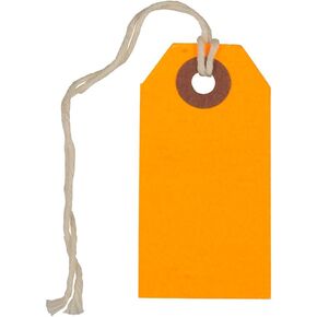 JAM PAPER Gift Tags with String - Tiny - 2 3/4 x 1 3/8- Neon Pink - 10/Pack in Kuwait