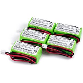 elxjar (2-Pack) 4.8V 300mAh AAA Ni-CD Battery, Replacement Rechargeable for 48H465 Lumapro 6CGL4 6CGL3 Exit Sign UNITECH C14 ELSC-17923 2472948 in Kuwait