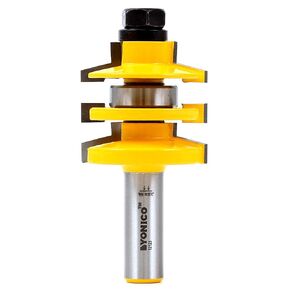 YONICO Stile and Rail Router Bit Set Cabinet - Stacked Carbide Cabinet Door Router Bits 1/2 Shank- Roundover Router Bit Design, 12118 (1 PC) in Kuwait