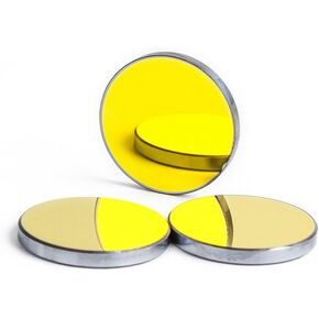 Cloudray Laser Mirror Si Reflective Lens CO2 Laser Lens Si Gold Plated Mirror 25mm Co2 Laser Mirror for CO2 Laser Engraving Cutting Machine, Dia 25mm 3PCS in Kuwait