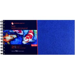 Speedball Art Products Company 780088 Handnook Field Series Artist Watercolor Hardcover Journal 24 Sheets, 8" x 8", White in Kuwait
