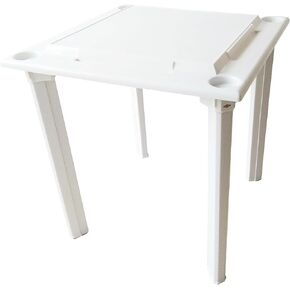 BC Classics Bene Casa Waterproof Plastic Game Table with Drinks Holder, Built in Tile Rack, Removable Leg Game Table, Indoor or Outdoor Portable Game Table in Kuwait