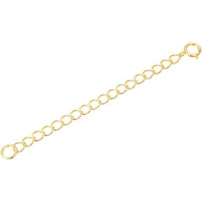 2pcs Adabele Authentic 925 Sterling Silver Chain Extender with Clasp Removable Adjustable 2 inch Cable Chain Extension for Necklace Bracelet Anklet Jewelry Making SS274-2 in Kuwait