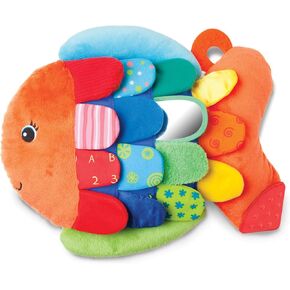 Melissa & Doug Flip Fish Soft Baby Toy - Tummy Time Sensory Toy with Taggies for Infants in Kuwait