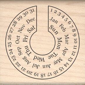 Stamps by Impression Journal, Habit Tracker, Calendar Rubber Stamp 2.25" x 2.75" 5 Row ST 1299 in Kuwait