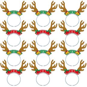 WEEPA 12PCS Reindeer Antlers Headband Christmas Party Decorations Christmas Party Headbands Holiday Costume Party in Kuwait