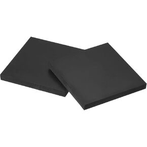 PATIKIL Rubber Bench Block 4"x4"x0.4", 2 Pack Square Stamping Base for Jewelers Hammering, Shaping, Chasing, Flattening Metals, Black in Kuwait